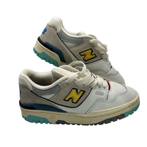 New Balance Shoes - New Balance 550 Sea Salt Yellow Cream Low Top Sneakers Size 6 Women's
